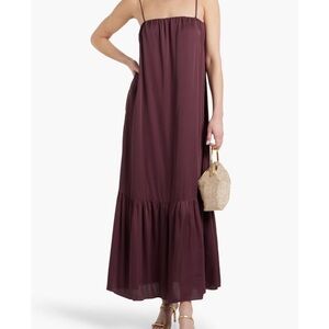 Simkhai Matteau Cut Out Satin Maxi Dress